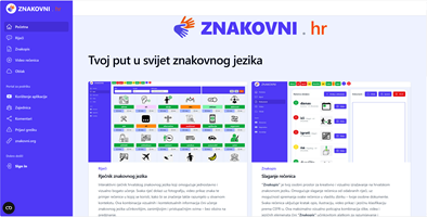 znakovni.hr web site